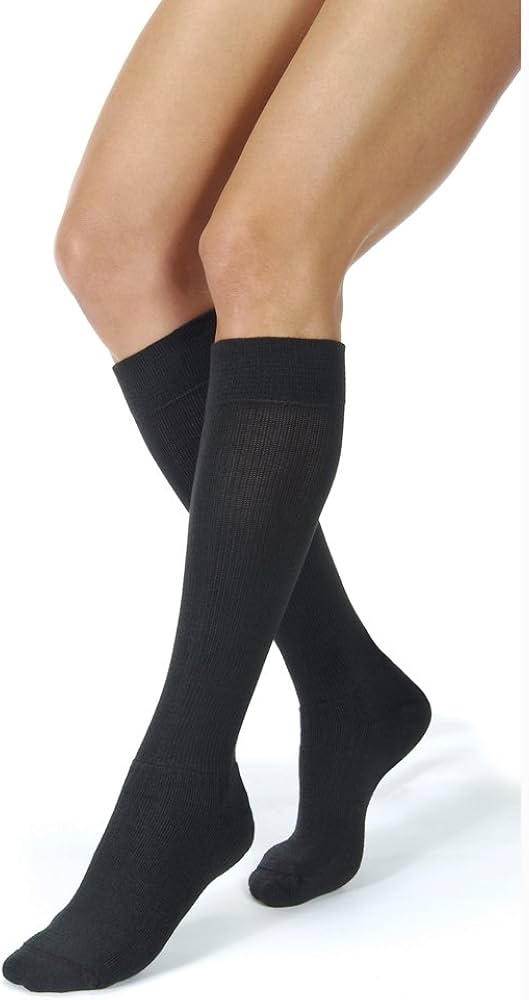 Sock, Knee High, 30-40 mmHG, Closed Toe, Navy, Large (Continental US Only)