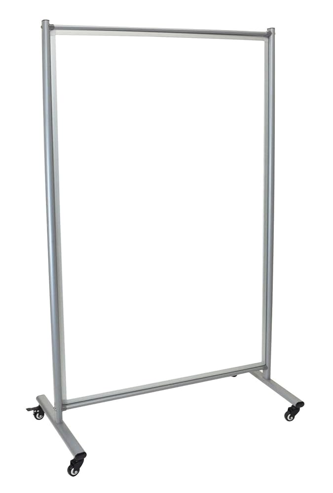 Magnetic Whiteboard, Room Divider, 43"W x 24"D x 75"H, Board: 38.5"W x 64"H (DROP SHIP ONLY)