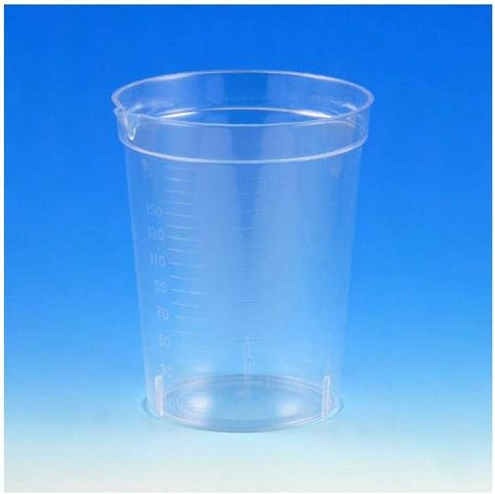 Mini Beaker, 6.5 oz, Pour Spout, PS, 25/pk, 20 pk/cs