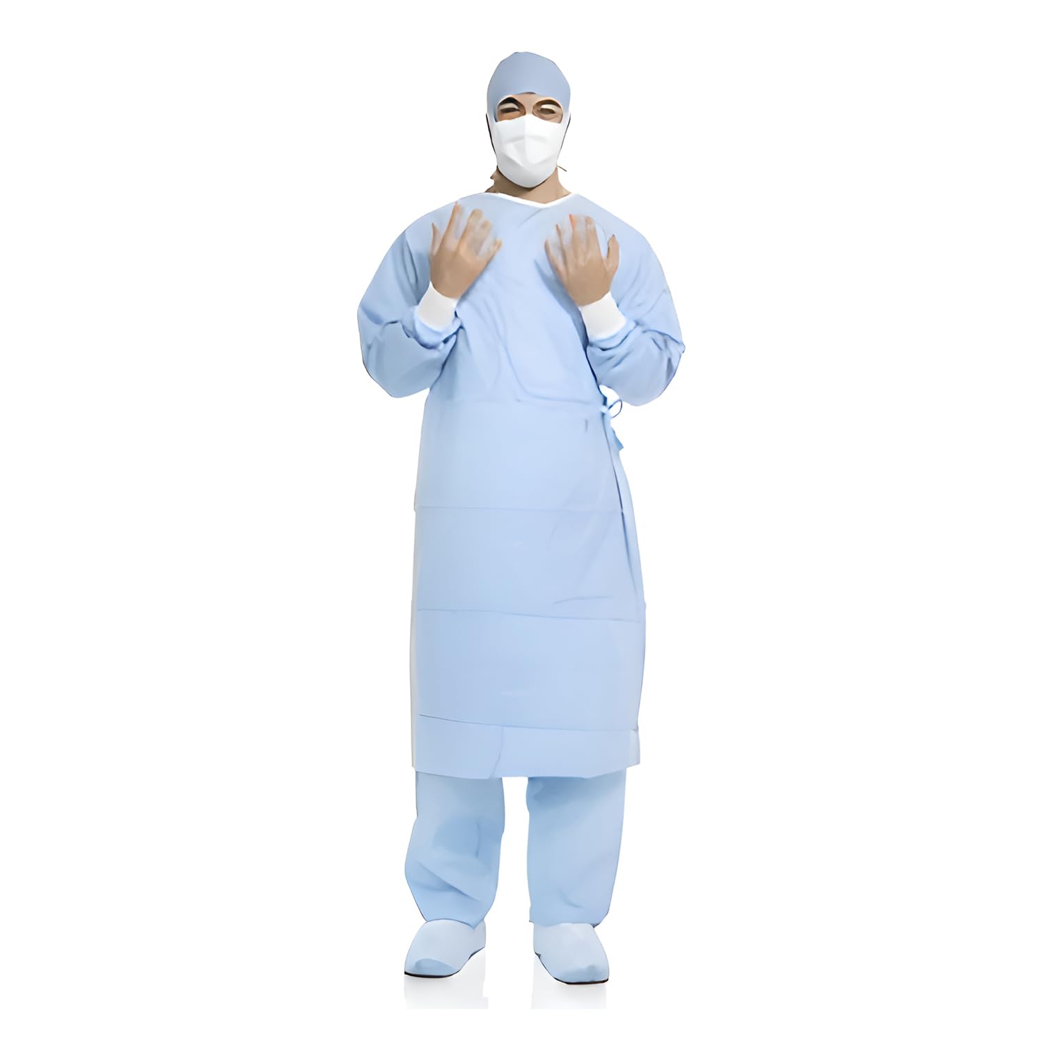 Aero Blue Surgical Gown, X-Long, Large, Non Sterile, 36/cs (US Only)