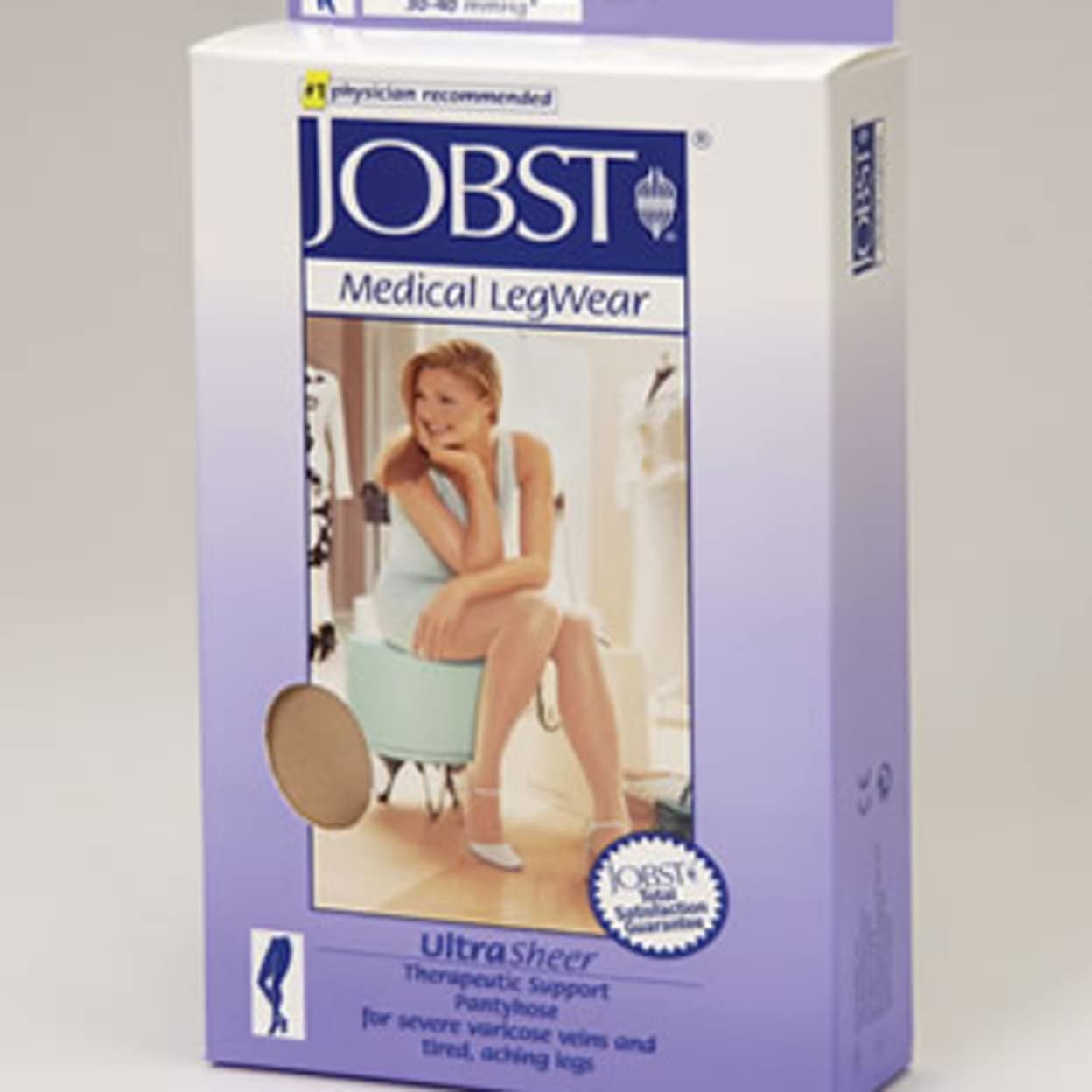 Compression Stocking, Waist High, 30-40 mmHG, Closed Toe, Suntan, Large (Continental US Only)