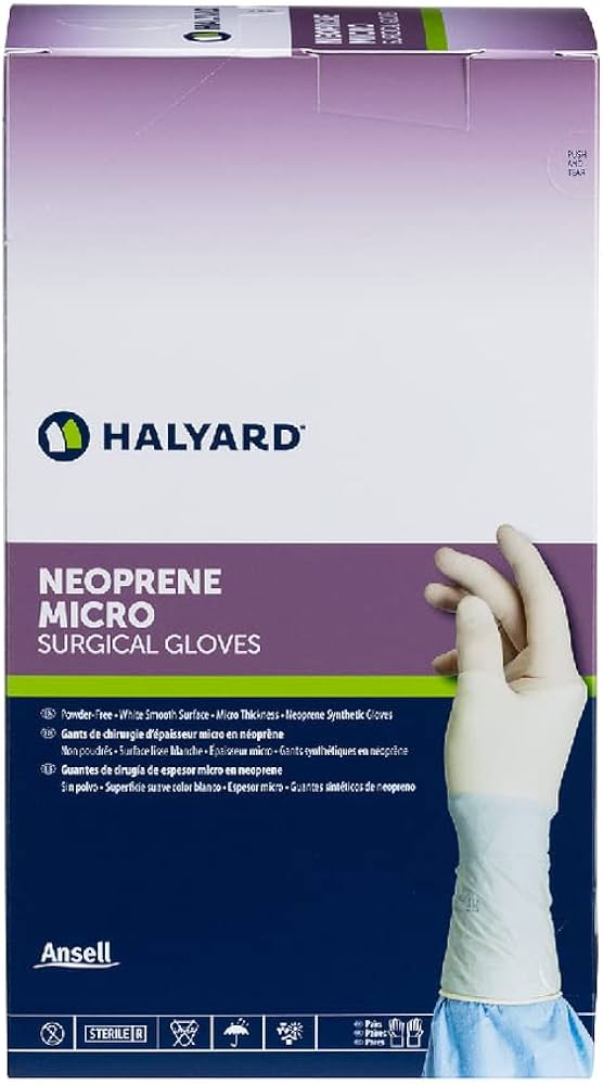 Surgical Gloves, (PF) Powder-Free, Sterile, Size: 5, 50 pr/bx, 4 bx/cs