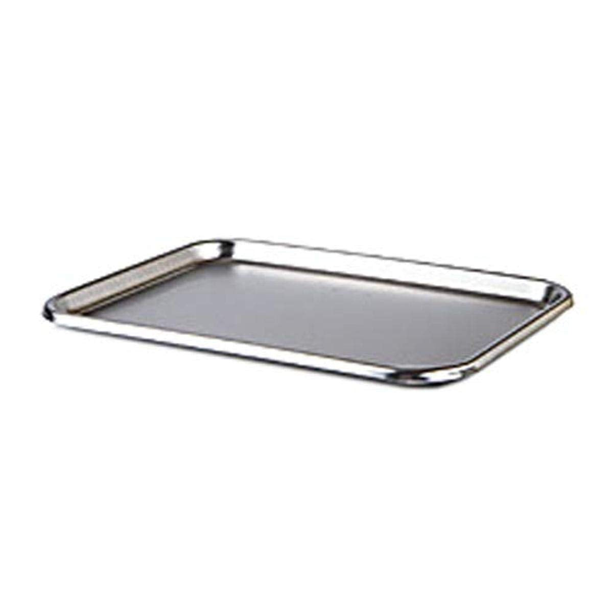 Instrument Tray, Mayo-Style, Regular, 13-5/8" x 9-3/4" x 5/8", Stainless Steel