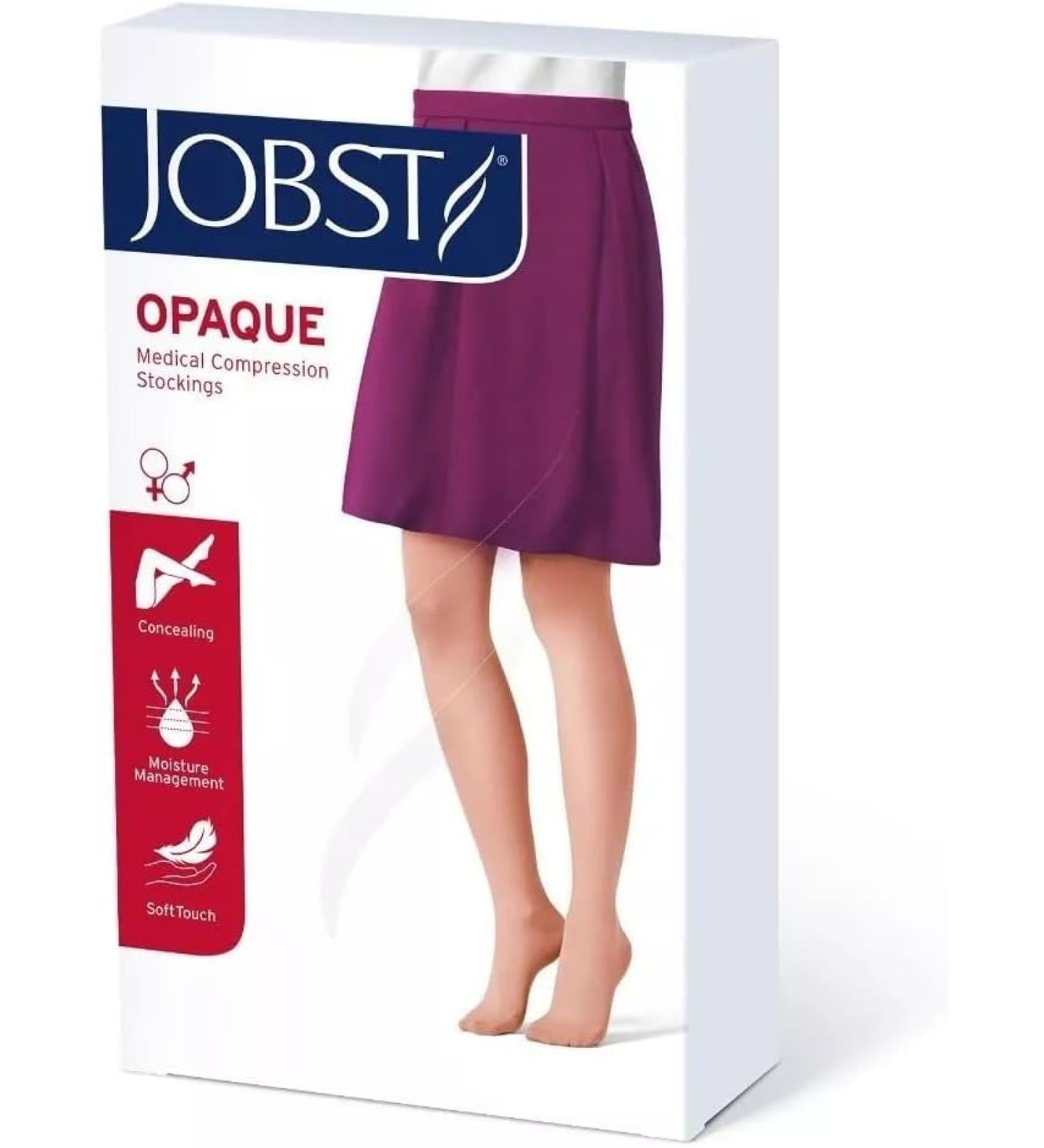 Compression Hose, Waist High, 15-20 mmHG, Closed Toe, Natural, Medium (Continental US Only)