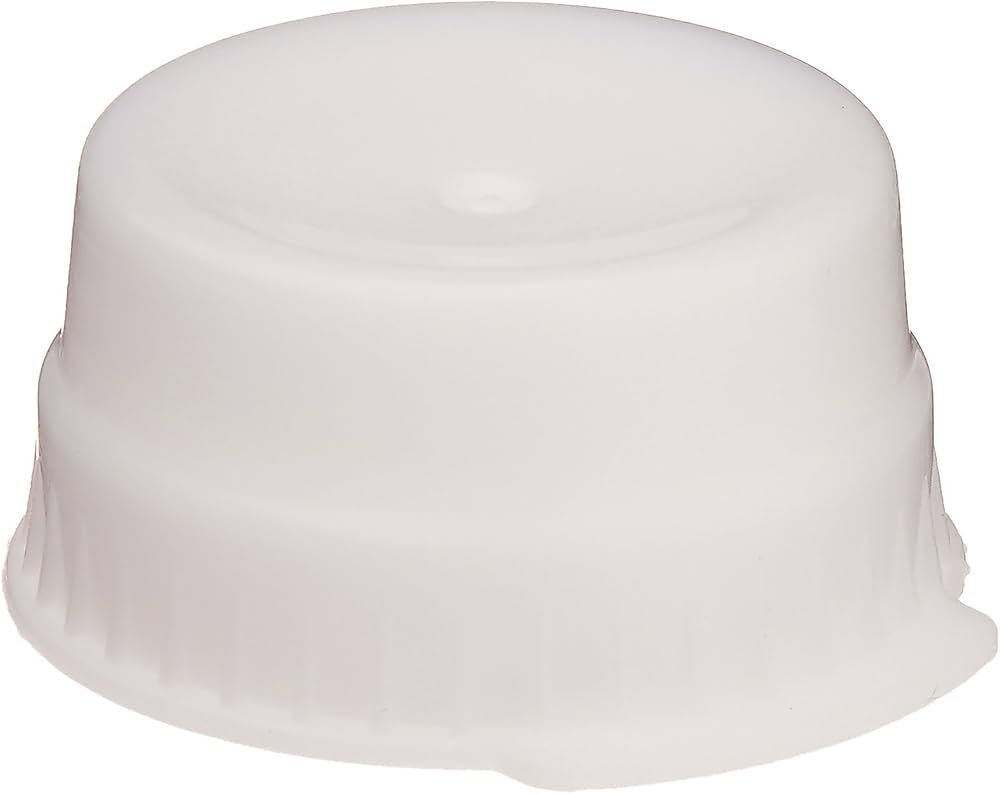Blood Collection Tube Cap, 1-Thumb Tabs, 16mm, White, 1000/bg