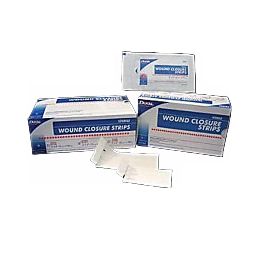 Wound Closure Strip, Non-Sterile, _" x 1_", 6/card, 500 cd/bx