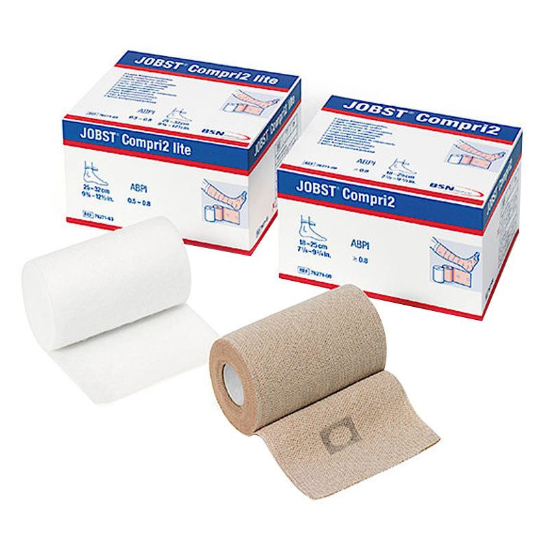 Compression Bandage, 2 Layers, 7 1/8" to 9 3/4", 40mmHg, No Closure, Tan, Non-Sterile, 1/kt (Continental US Only)