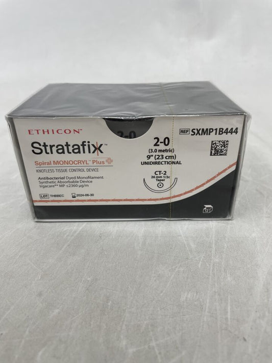 2-0 23cm STRATAFIX Spiral Unidirectional MONOCRYL Plus Dyed CT-2, 12/bx (Continental US Only)