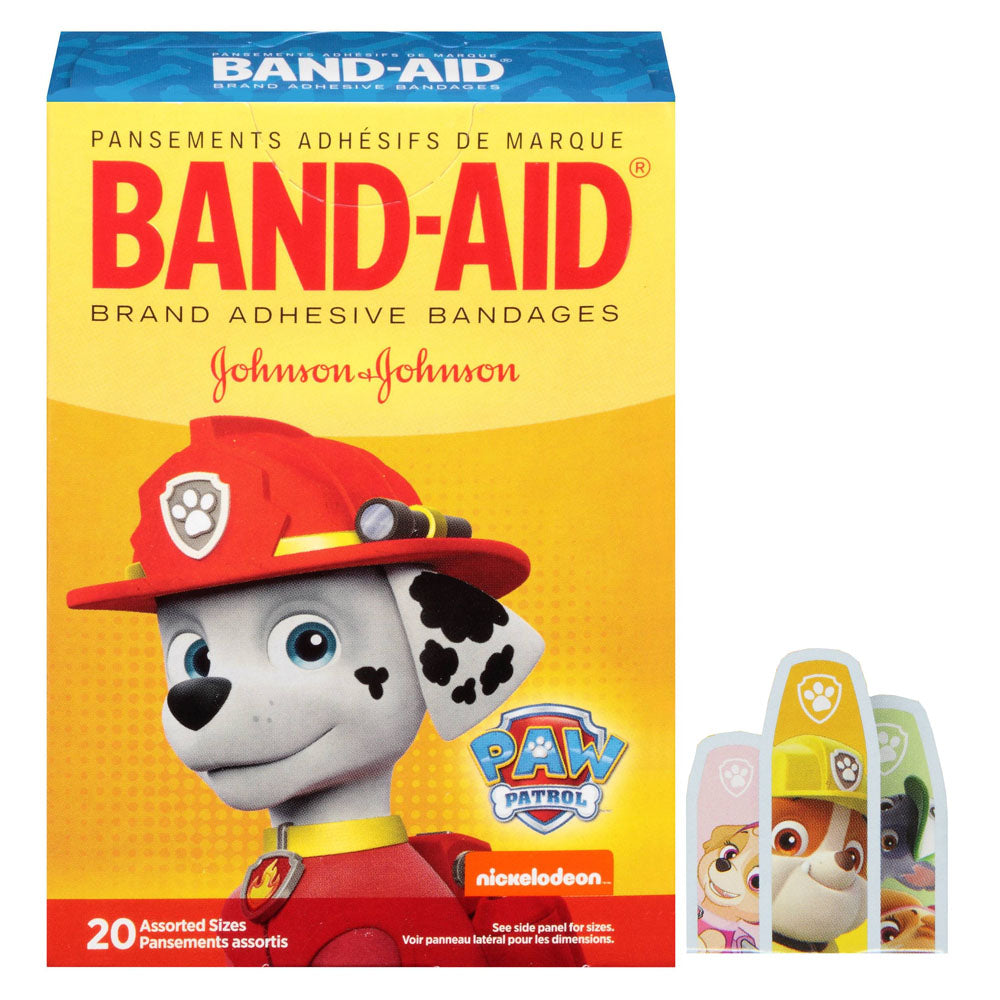 Band-Aid Adhesive Bandage, Nickelodeon PAW Patrol, Assorted, 20 ct., 6/bx, 4 bx/cs (Continental US+HI Only) (Pricing Subject to Change without Prior Notification)