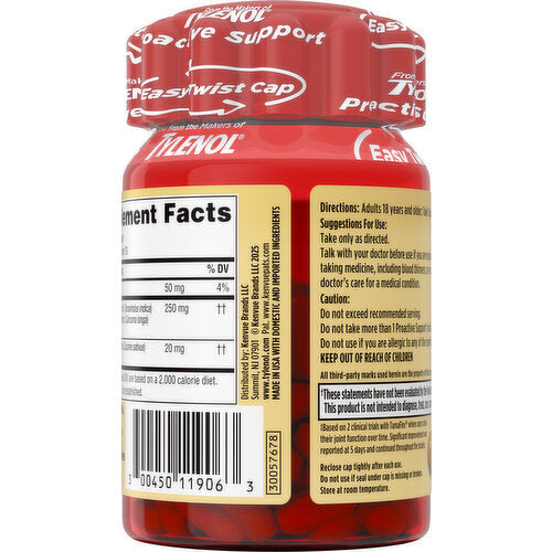 Tylenol Proactive Support Muscle & Joint, 30 ct, 3/pk, 8 pk/cs (Continental US+HI Only) (Pricing Subject to Change without Prior Notification)