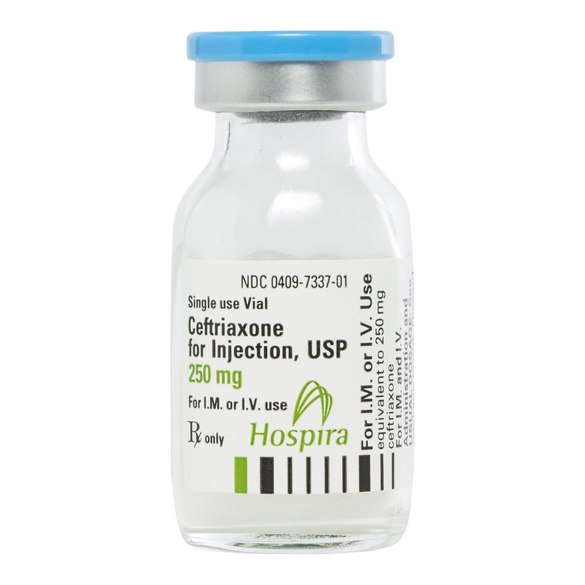 Ceftriaxone for Injection, USP, 250 mg/ 15ml, Single Dose, Glass Fliptop Vial, 10/bx (Rx) (Item is Non-Returnable) (We must have your Wholesale Drug License on File before shipping this product) (US Only, Excluding IN and ND)