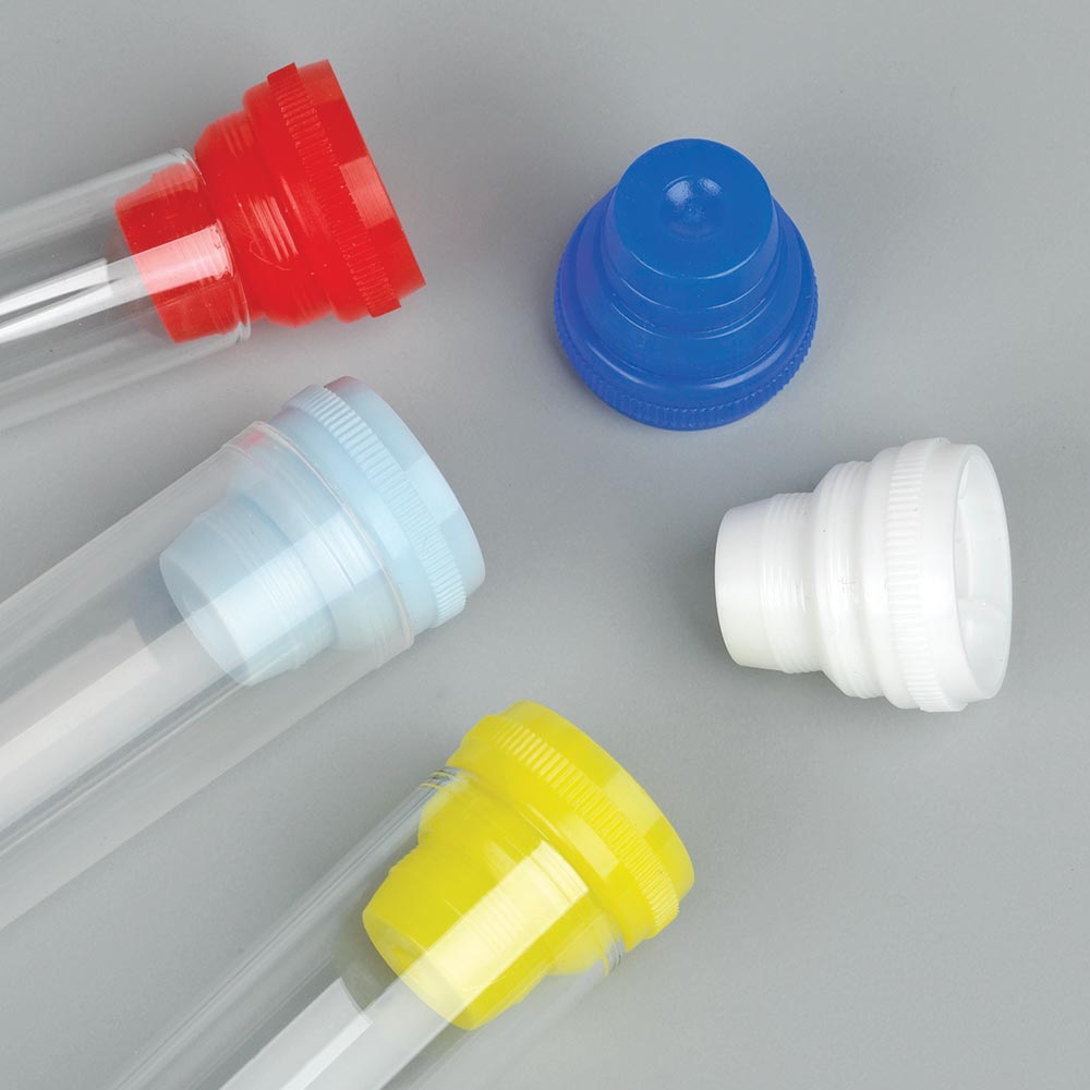Test Tube Plug Cap, Fits Most Tubes, Light Blue, 1000/bg