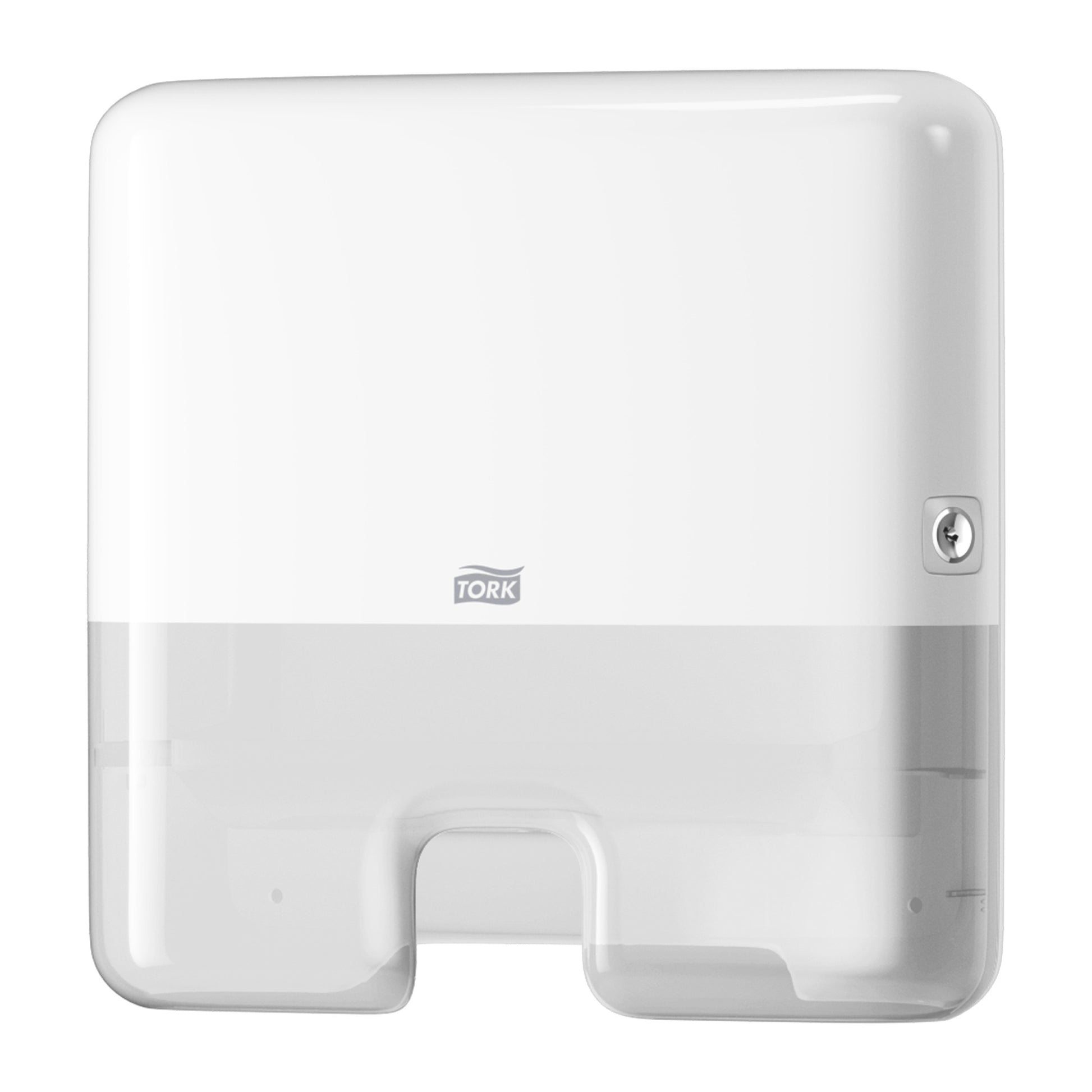 Mini Multifold Hand Towel Dispenser, White, One-at-a-Time Dispensing, 11.6" x 11.9" x 4" (198 ea/plt)