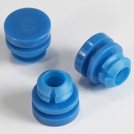 IDS Specimen Auto Track Plug Cap, Blue, 13mm, 500/bg