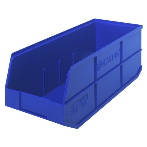 Stackable Shelf Bin, 20.5" x 8.25" x 7", Blue, 6/ctn (DROP SHIP ONLY)
