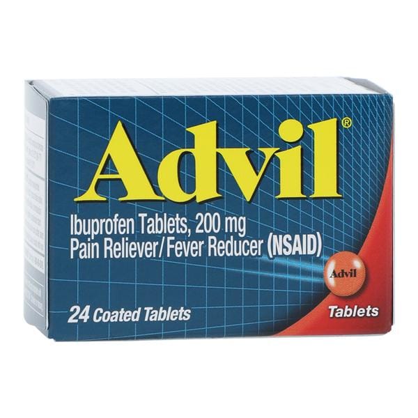 Advil Tablets, Coated, 200mg, 24/btl, 72 btl/cs (Available for sale in US only) (Products cannot be sold on Amazon.com or any other third Party sites.) (Item is Non-Returnable)