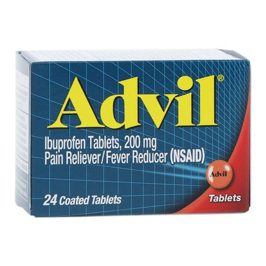 Advil Tablets, Coated, 200mg, 24/btl, 72 btl/cs (Available for sale in US only) (Products cannot be sold on Amazon.com or any other third Party sites.) (Item is Non-Returnable)