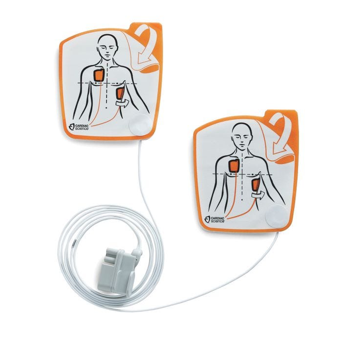 Powerheart G5 AED Intellisense Adult Defibrillation Pads. Non-polarized Pads, 1 set/pk
