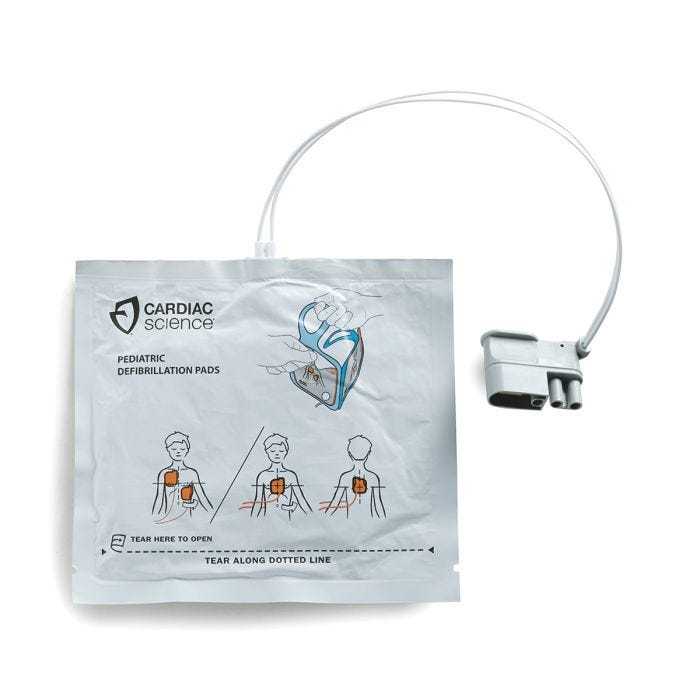 Powerheart G5 AED Intellisense Pediatric Defibrillation Pads. Non-polarized Pads,  For up to 8 Years of Age or 55 lbs (25 kg). 1 set/pk
