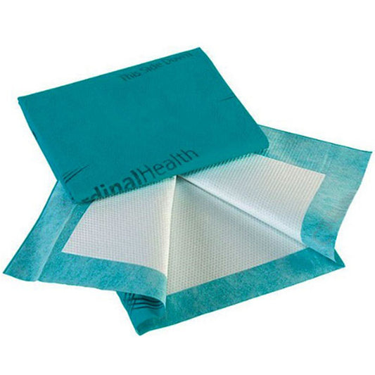 Premium Underpad, WINGS Maximum Absorbency, Teal, 24" x 36", Disposable, Latex-Free, 10/bg, 6 bg/cs (Continental US Only)