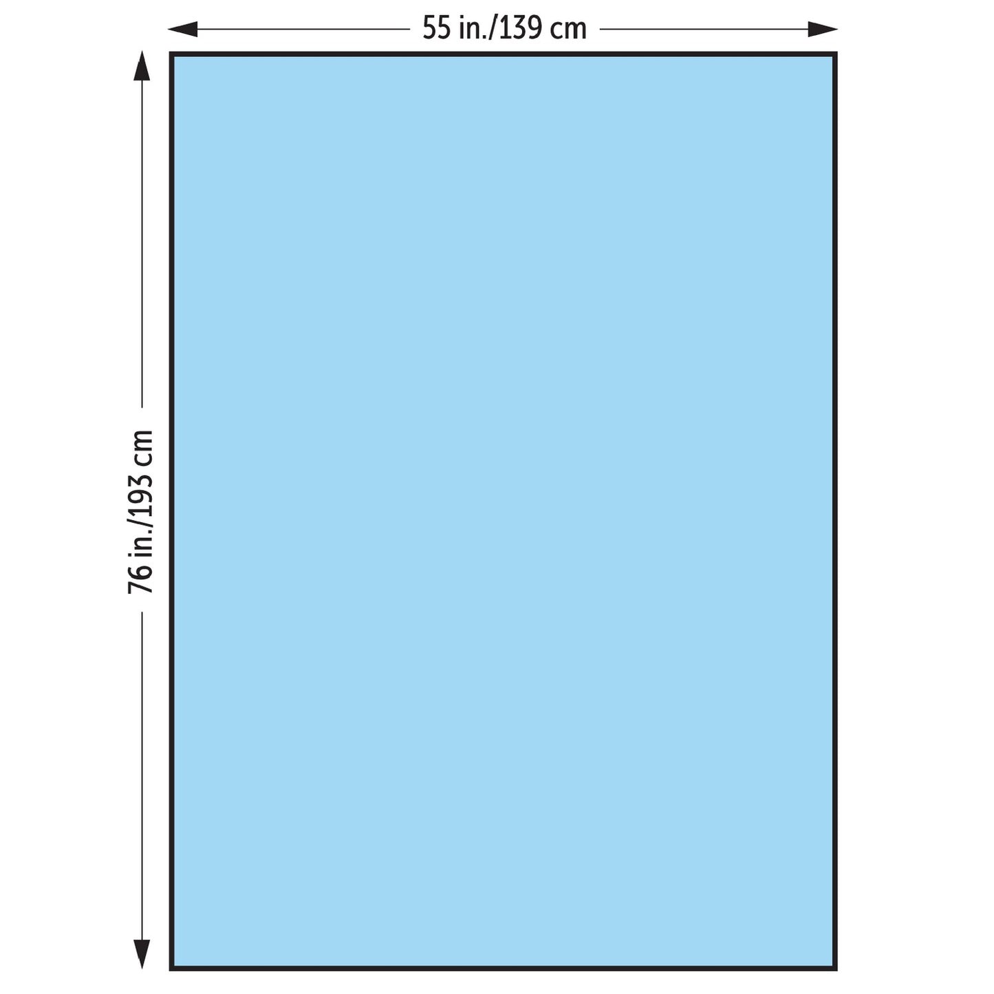 Large Drape, 55" x 76", Reverse Fold, Non-Sterile, 32/cs (US Only)