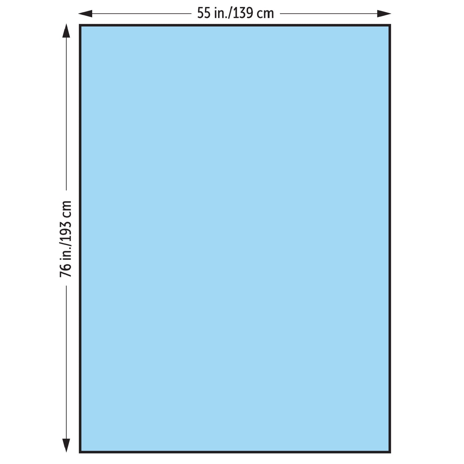Large Drape, 55" x 76", Reverse Fold, Non-Sterile, 32/cs (US Only)