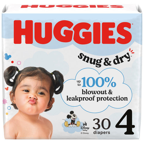 Diaper, Huggies Snug & Dry, Size 3, Jumbo Pack, 34/pk, 4 pk/cs