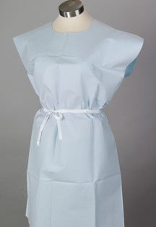 Gowns, Tissue/Poly/Tissue, Waffle, Blue, 30" x 42", 50/cs  (For Sale to Authorized NovaPlus Customers Only)
