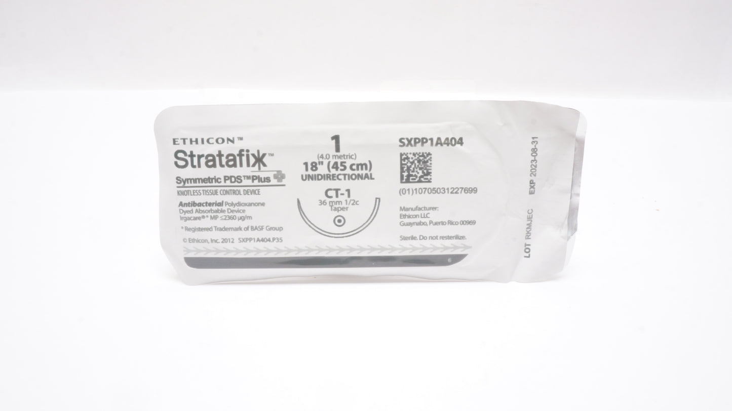 STRATAFIX Symmetric PDS Plus Suture, Size 1, Violet, CT-1, 45 cm, 12/bx (Continental US Only)