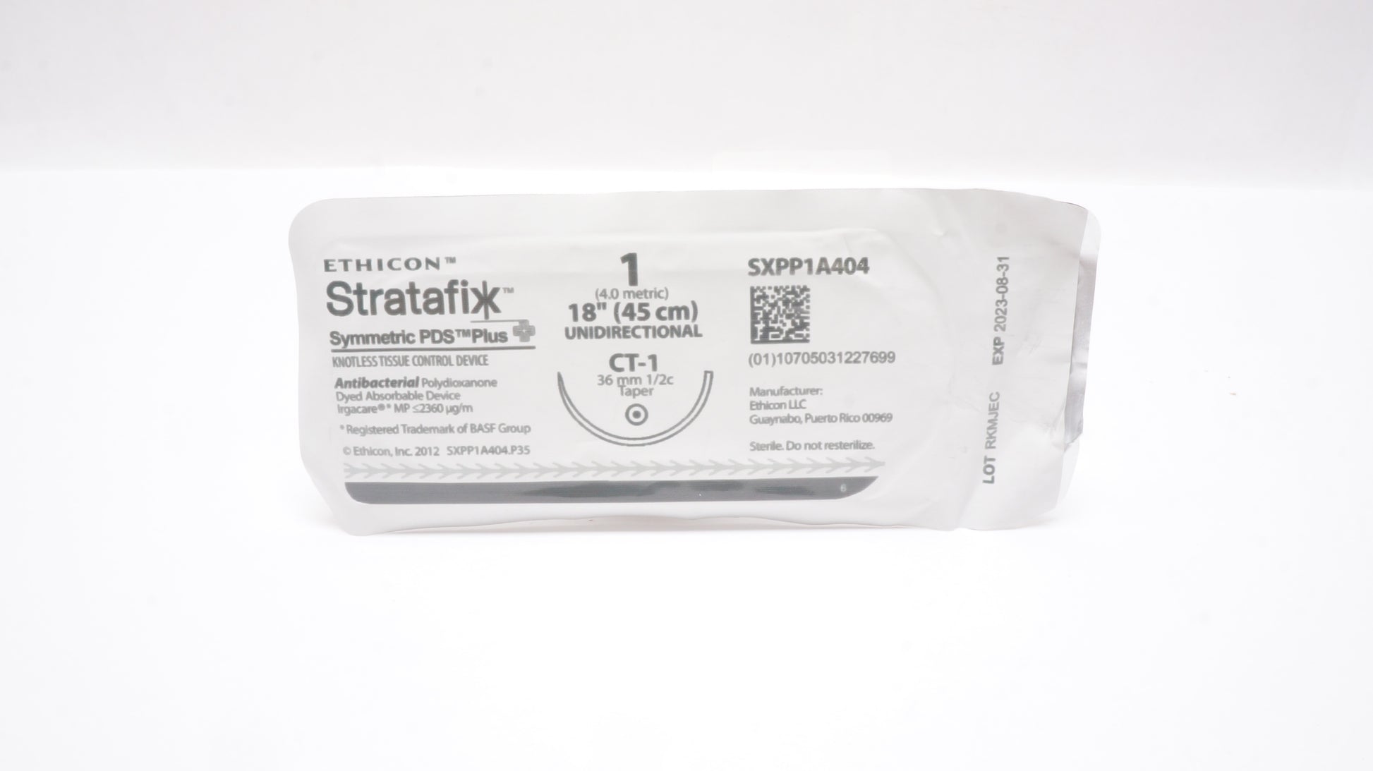 STRATAFIX Symmetric PDS Plus Suture, Size 1, Violet, CT-1, 45 cm, 12/bx (Continental US Only)