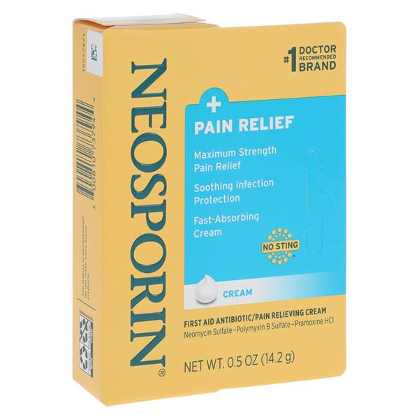 Neosporin Cream, Maximum Strength Plus, .5 oz, 6/bx, 12 bx/cs (Continental US+HI Only) (Pricing Subject to Change without Prior Notification)