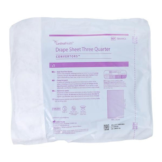 Surgical Drape, 3/4 Sheet, 60" x 76", Absorbent, Non-Woven, AAMI Level 4, Sterile, 20/cs (Continental US Only)