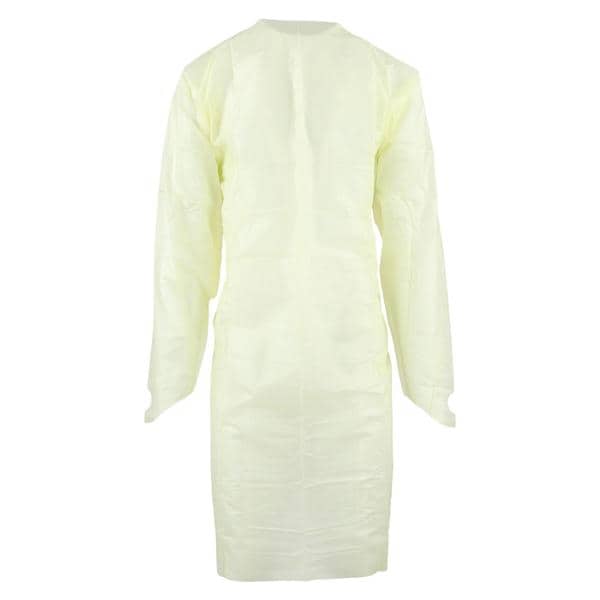 Protective Gown, SMS, Over-the-Head, Yellow, Universal, 25/pk, 4 pk/cs (Continental US Only)