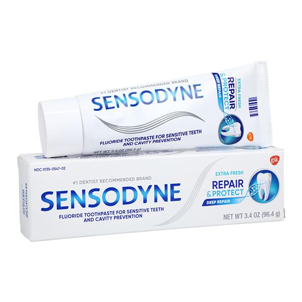 Sensodyne Repair & Protect Extra Fresh Toothpaste, 3.4 oz. Tube, 6/pkg, 2 pkg/cs (12 Tubes Total). (Available for sale in US only) (Products cannot be sold on Amazon.com or any other third Party sites.)