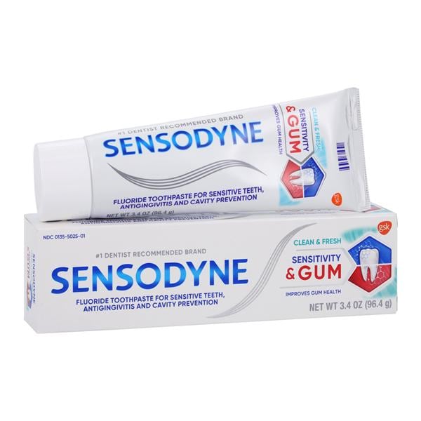 Sensodyne Sensitivity & Gum Toothpaste, Extra Fresh, 3.4 oz. tube, 12 tubes/cs (Available for sale in US only) (Products cannot be sold on Amazon.com or any other third Party sites.)