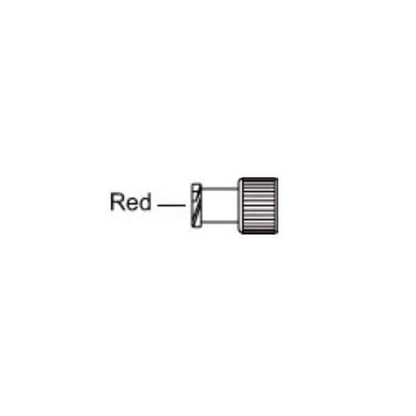 Luer Lock Cap, Dual Function, Red, for Male & Female Ports, PVC Free, No DEHP, 100/cs (US Only)