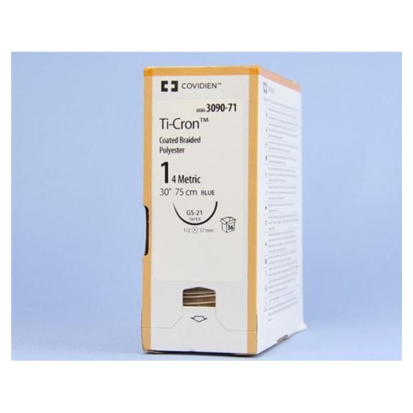 Suture, Taper Point, Size 1, Blue, 30", Needle GS-21, _ Circle, 3 dz/bx (Continental US Only)