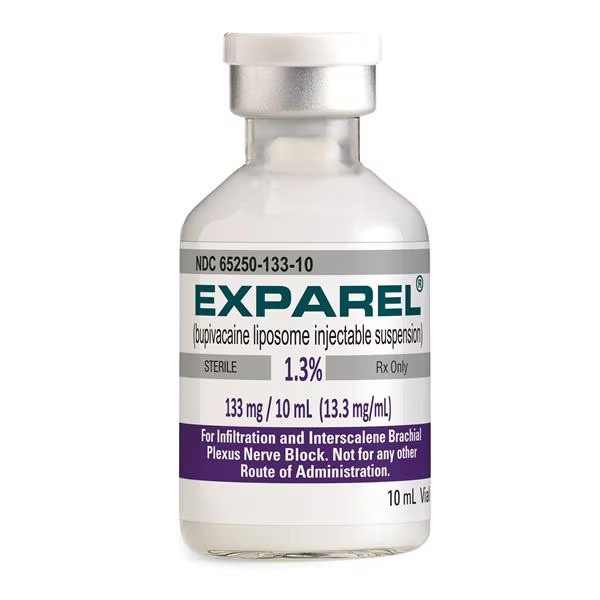 Exparel Injection 1.3% 133mg/vl Preservative Free Vial 10mL 10/Package (65250013309)