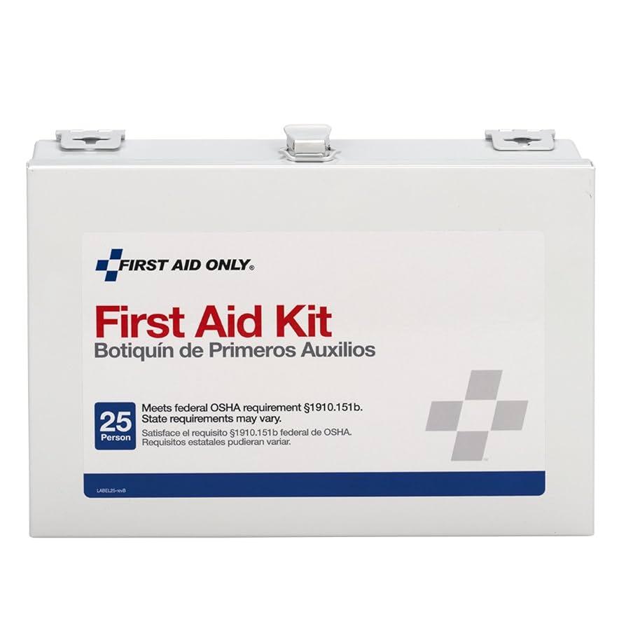 25 Person Contractor's First Aid Kit, Steel (DROP SHIP ONLY - $150 Minimum Order)