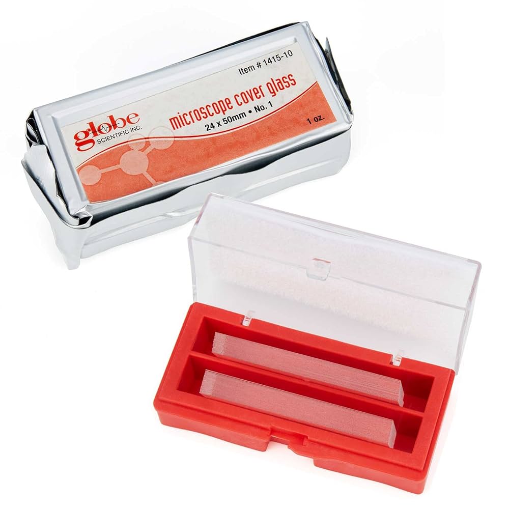 Cover Glass, 0.14mm Thickness, 24 x 50mm, 10/bx