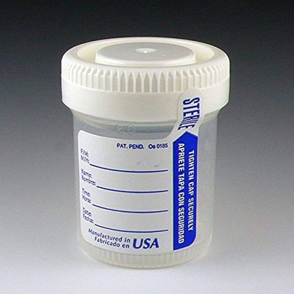 Container w/ Sterility Assurance Label, Sterile, 90 mL, 300/cs