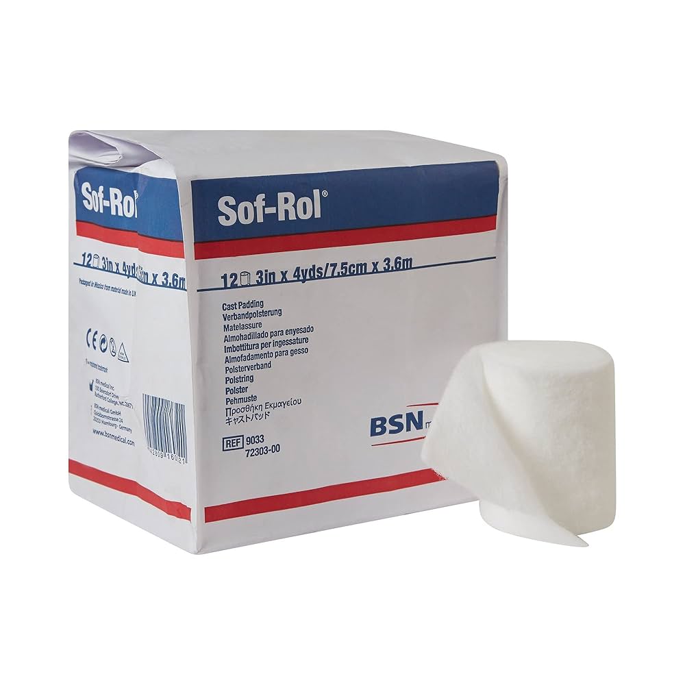 Sof-Rol Cast Padding Undercast, 3" x 4yd, Rayon, NonSterile, 72rl/cs (Continental US Only)