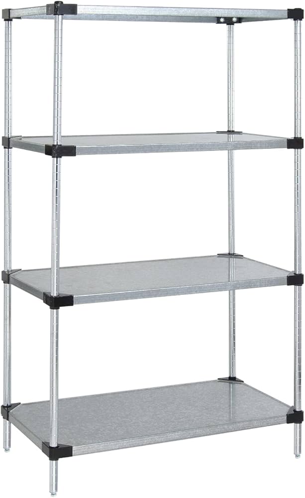 Shelf, 14"W x 60"L, Galvanized Steel (DROP SHIP ONLY)