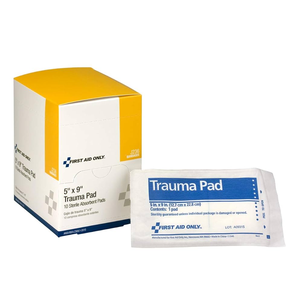 Trauma Pad, 5"x9", 10/bx (DROP SHIP ONLY - $150 Minimum Order)