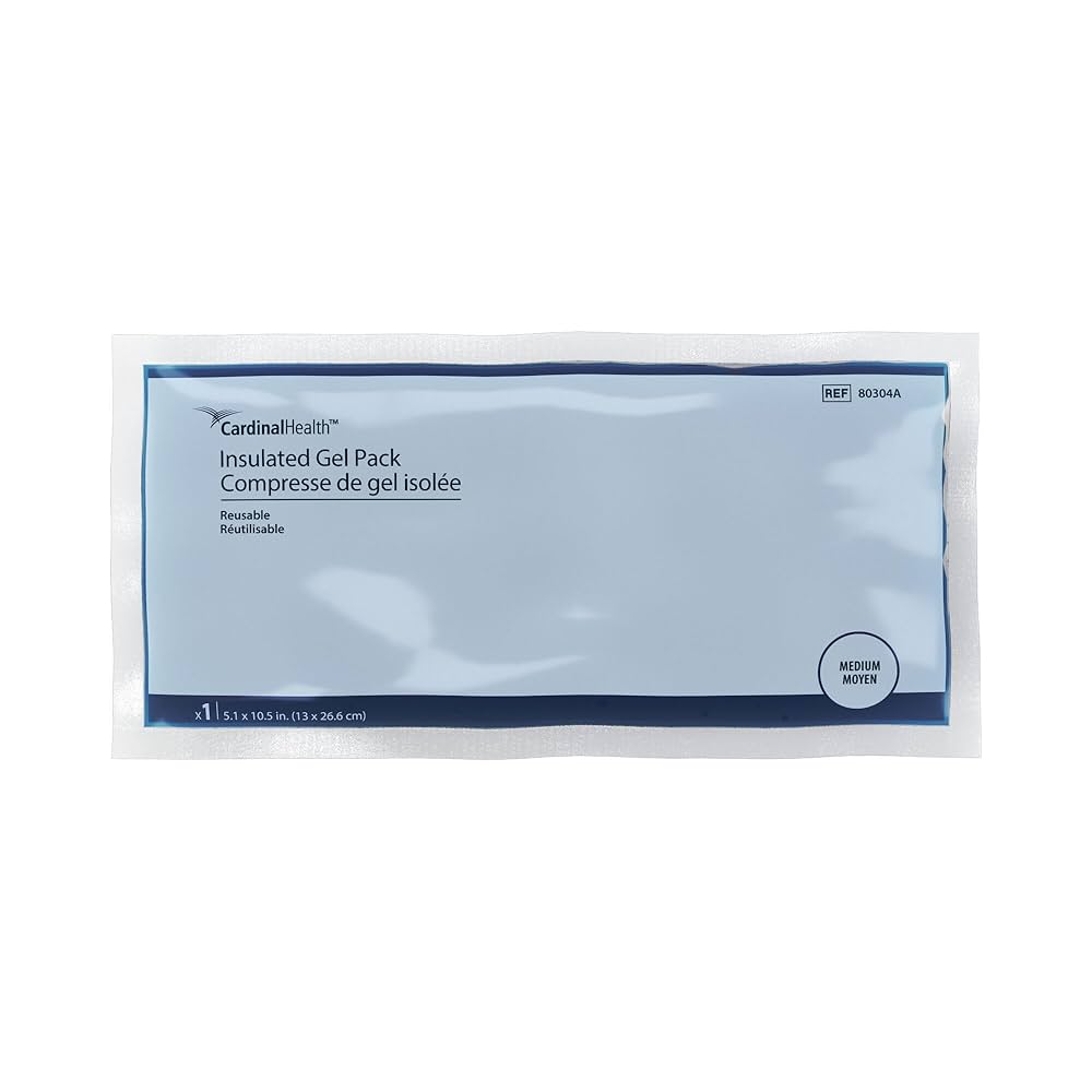 Hot/Cold Gel Pack, Insulated, Medium, 4.5" x 10.5", Reusable, 24/cs (Continental US Only)