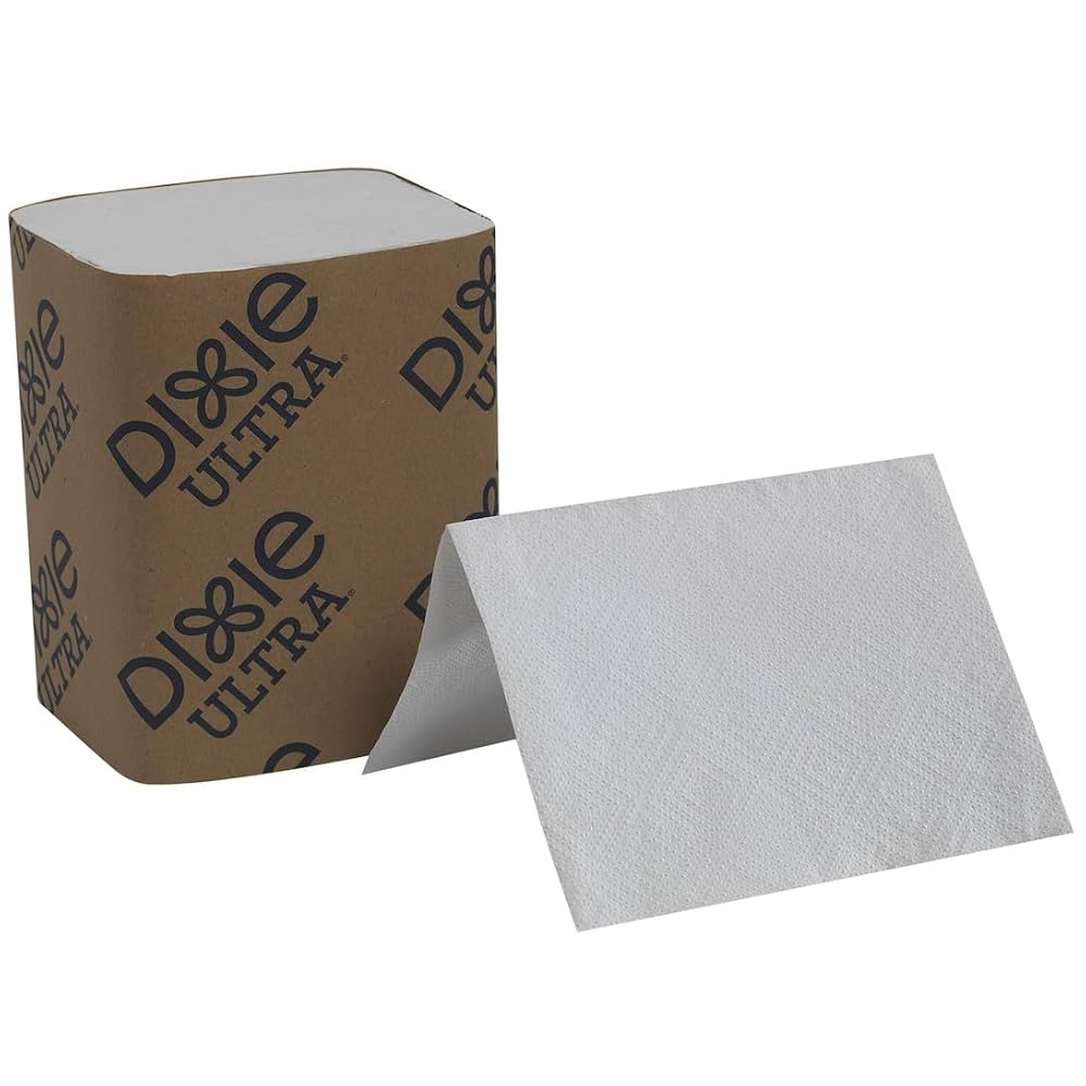 Dixie Ultra Interfold 2-Ply Napkin Dispenser Refill, White 250sht/pk, 24pk/cs