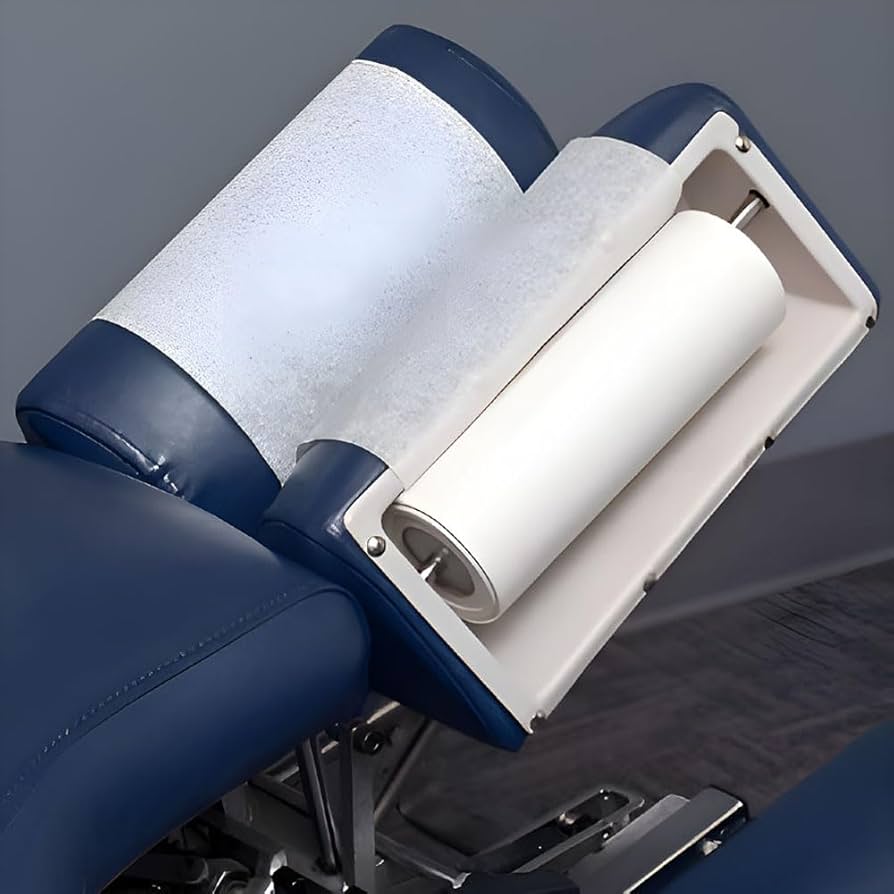Headrest, Chiropractic, Smooth, White, 8_" x 225 ft, 25/cs