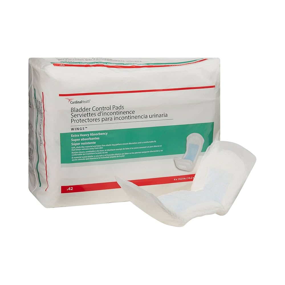 Bladder Control Pads, 4" x 14_", Ultra Plus Absorbency, 42/bg, 4 bg/cs (Continental US Only)