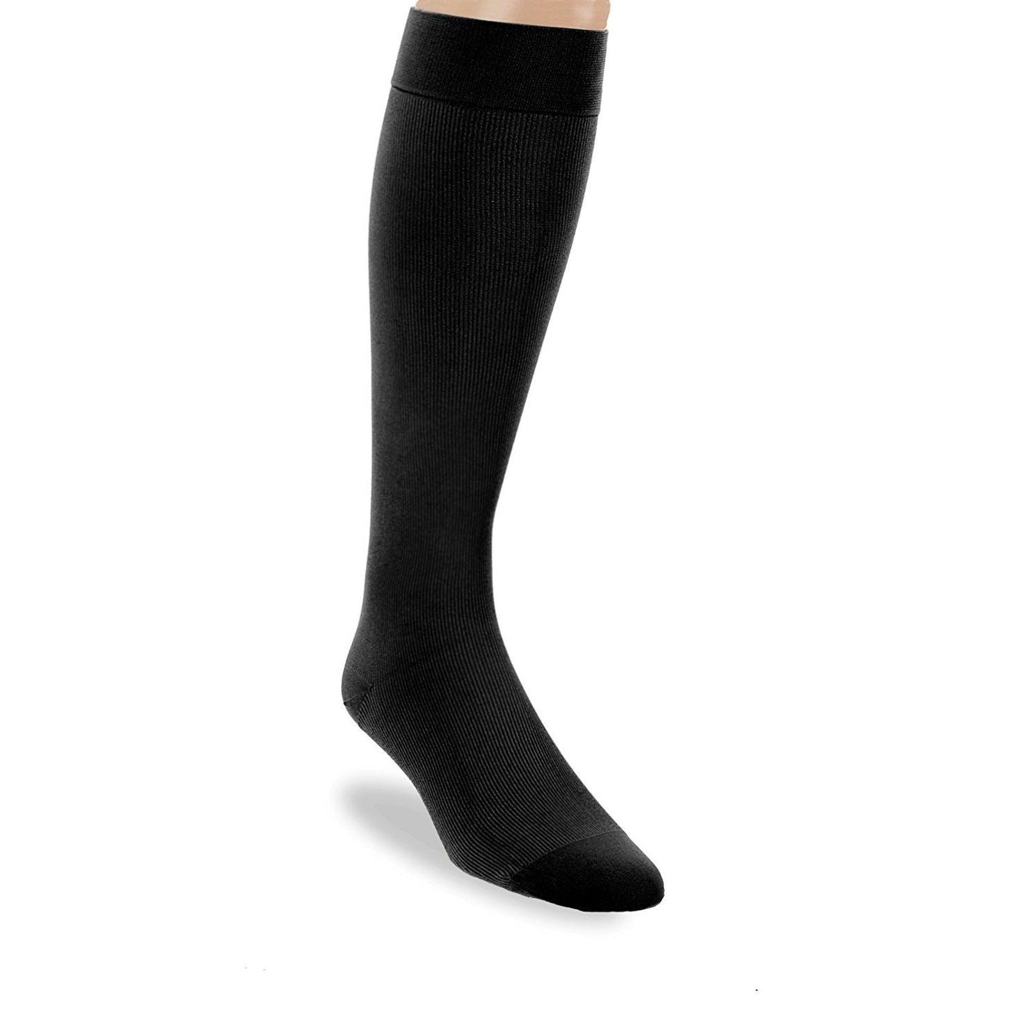 Compression Hose, Knee High, 30-40 mmHG, Closed Toe, Black, Medium (Continental US Only)