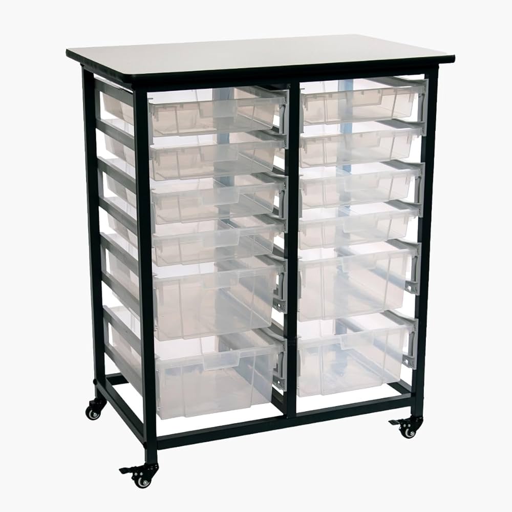 Large Clear Bins, 6" Deep, 4-Count (DROP SHIP ONLY)
